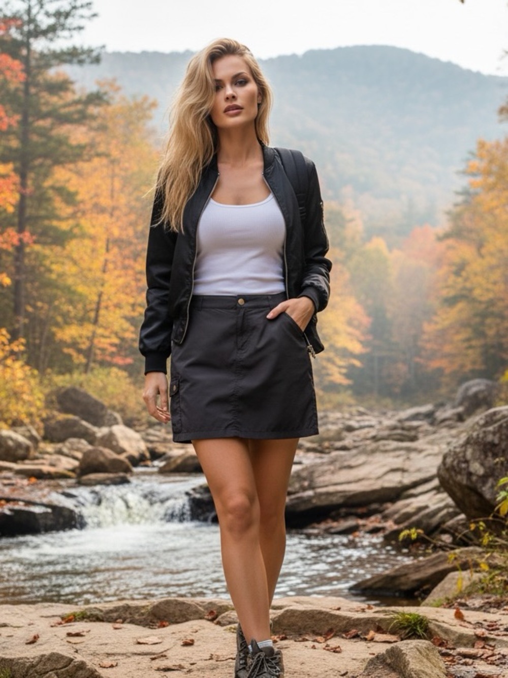 Columbia UPF 50 Black Cargo Skort XL